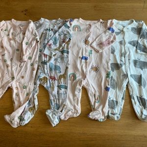 Carter’s Footie Pajamas Bundle for 6 Month Baby Girl